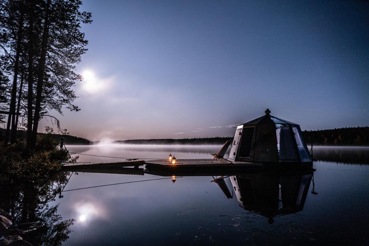 Aurora Igloo With Private Hot Tub By Invisible Forest Lodge Rovaniemi Kültér fotó